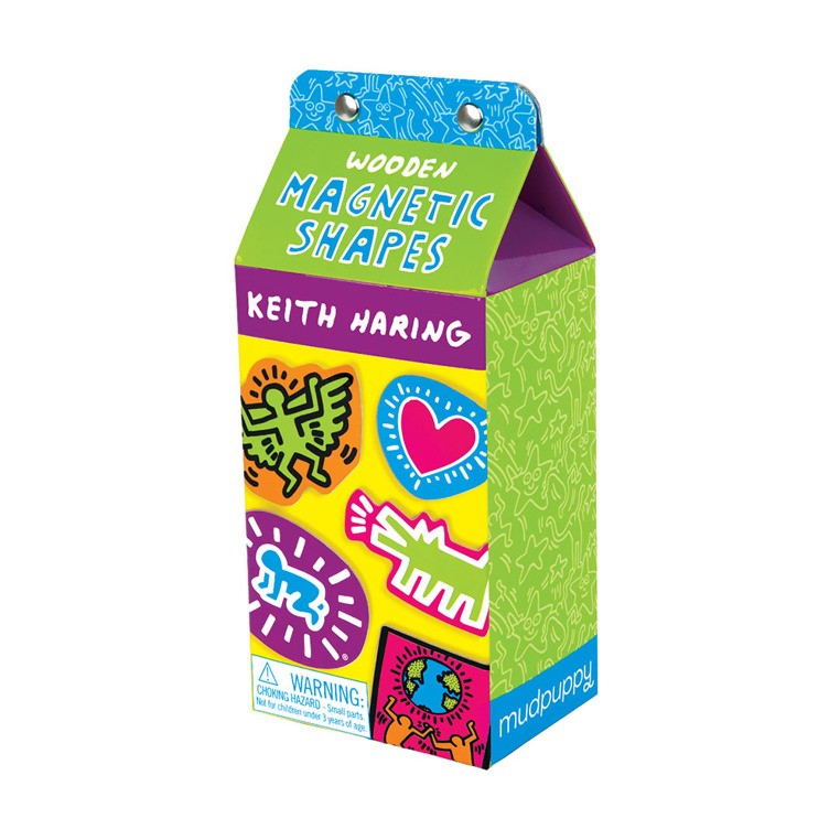 Mudpuppy Drewniane Magnesy Keith Haring 35el 3+