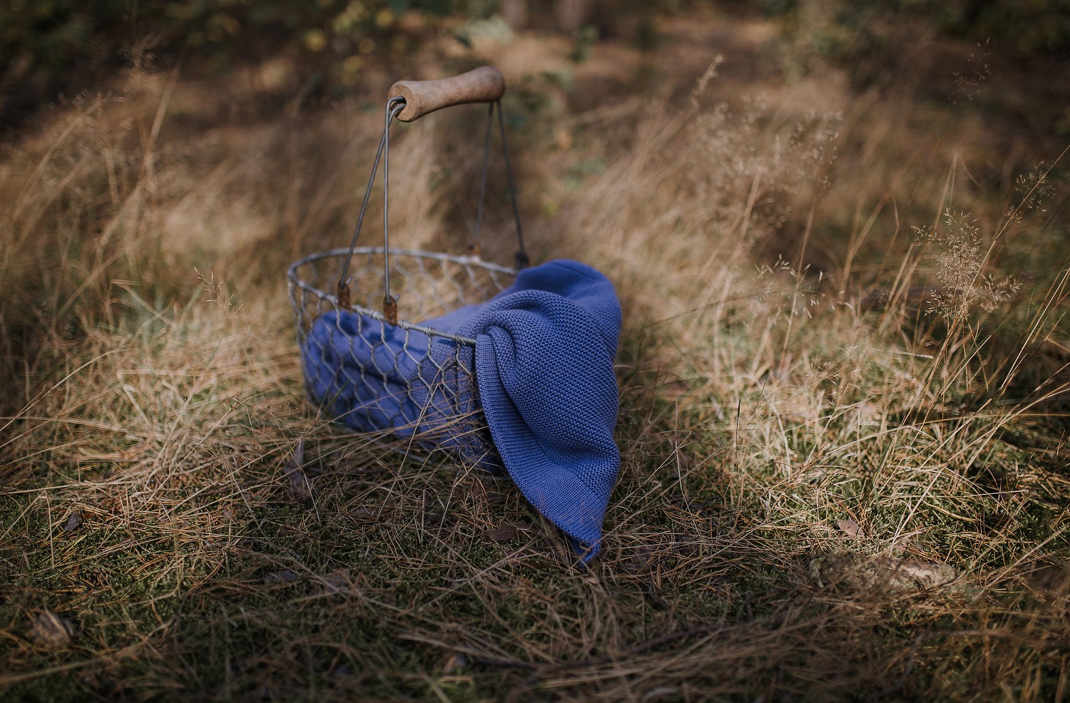 My Memi Kocyk Bambusowy 80x100 Denim Certyfikat OEKO-TEX 1+