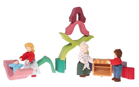 Grimm's Mały Kwiatuszek 1+ Drewniana Zabawka Sensoryczna