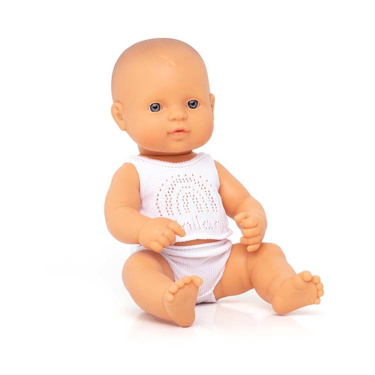 Miniland Baby Lalka Europejka 32 cm Winylowa