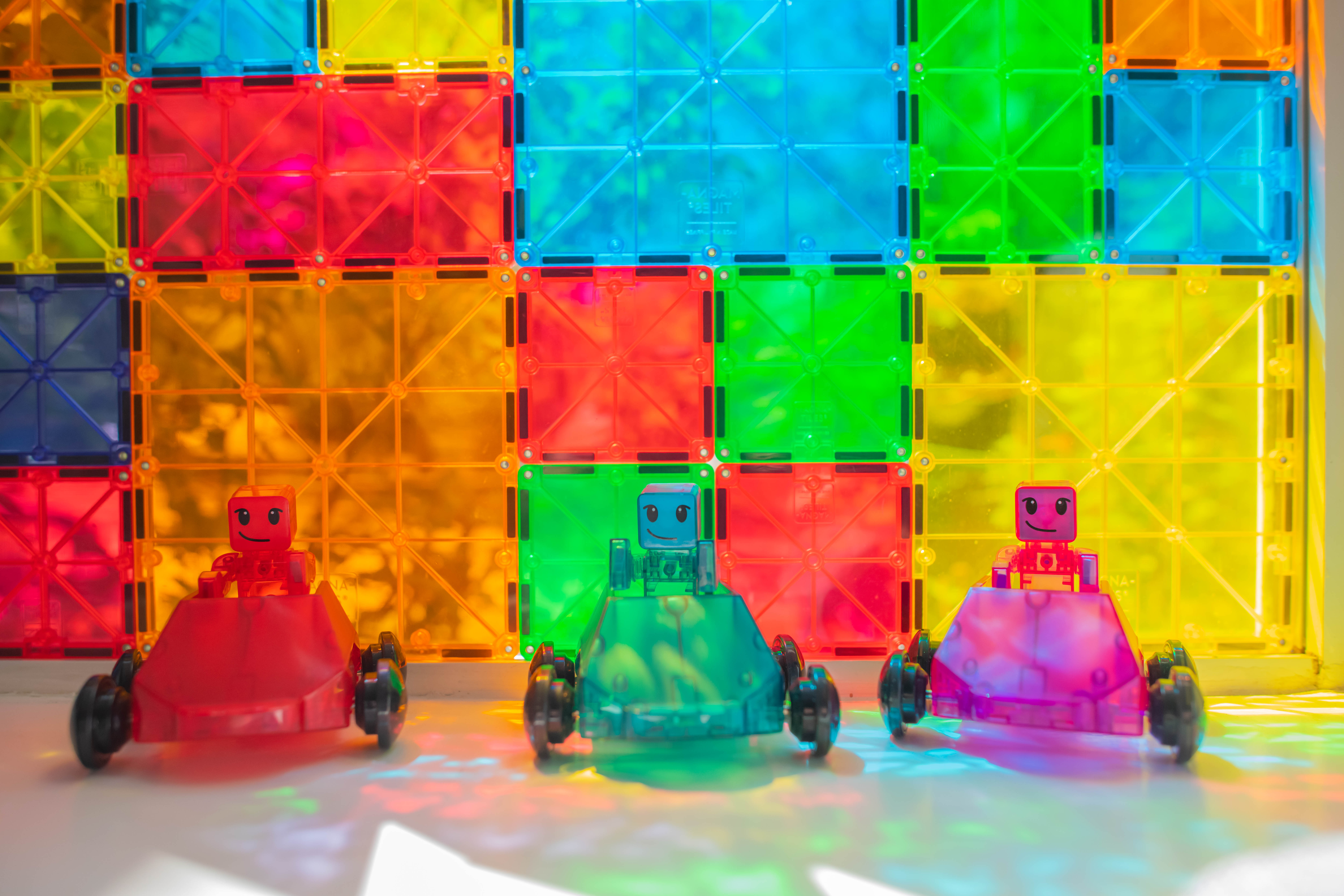 Magna-Tiles Magnetyczne Samochodziki Dashers 6 el. 3+