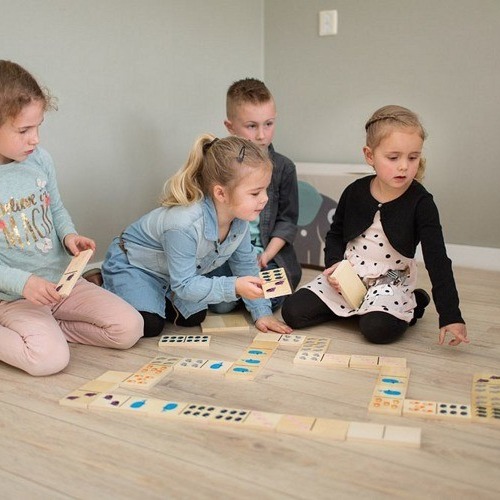 BS Toys Domino Drewniane Zwierzątka 4+