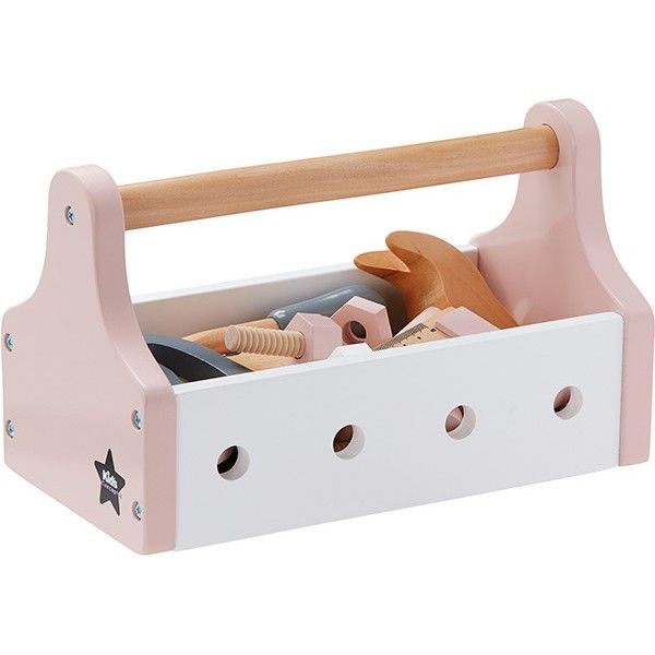 Kids Concept Skrzynka na Narzędzia różowa 20el 3+