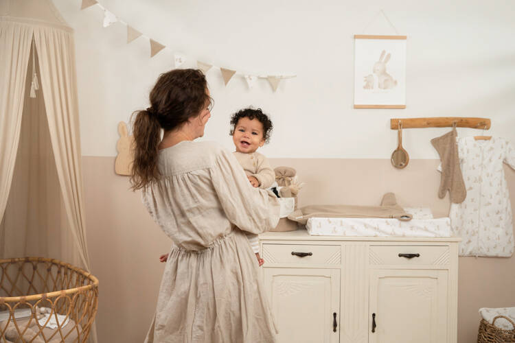 Little Dutch Prześcieradło Muślinowe 70x140/150cm 0+ | Fabryka Wafelków