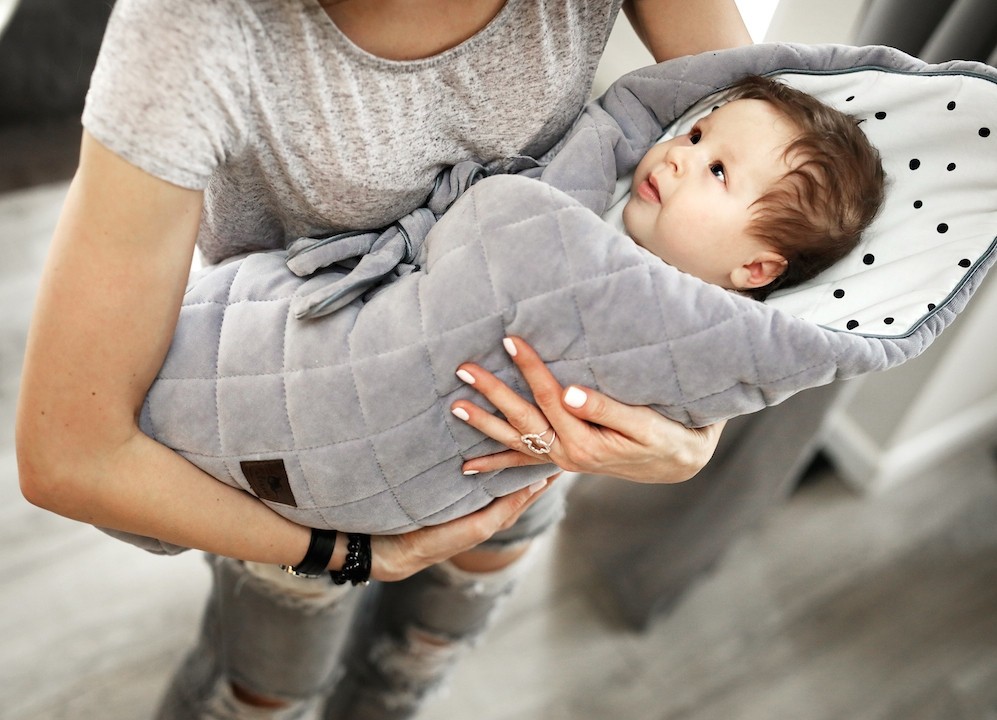 Sleepee Rożek Niemowlęcy Royal Baby Grey/Pink 0+