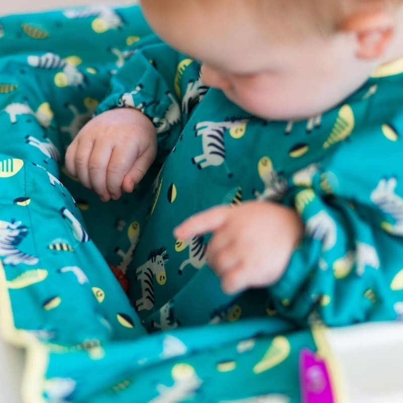 Tidy Tot Śliniak BLW Stars & Zebras z przyssawkami 3+ m