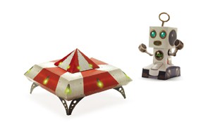 Djeco Składanki Papierowe Pojazdy Kosmiczne 7-15 lat