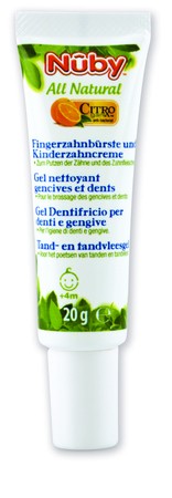 Nuby Naturalny żel do ząbkowania z nakładką masującą 4-24 m
