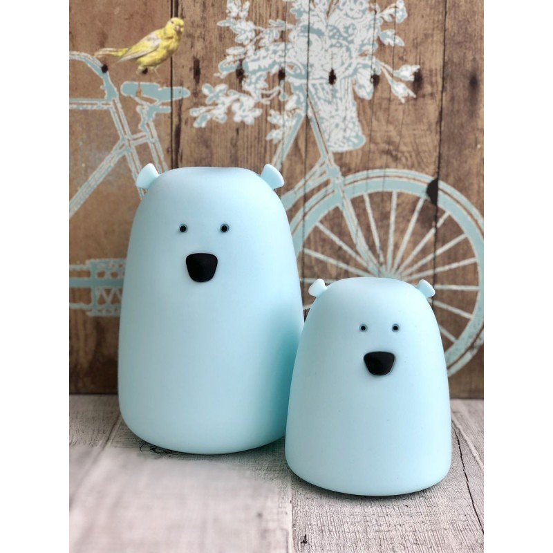 Lampka nocna Miś Rabbit&Friends Niebieska LED 0+