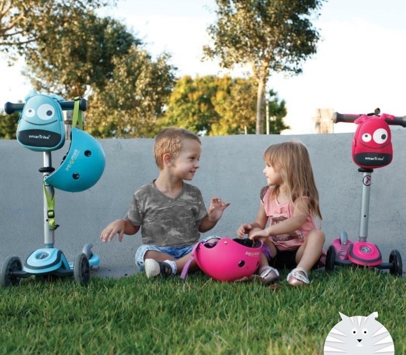 Smart Trike Hulajnoga Scooter T1 LED różowa 15m+