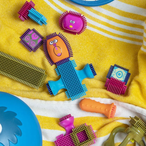 Klocki Jeżyki Btoys z buźkami 75 el. 2+