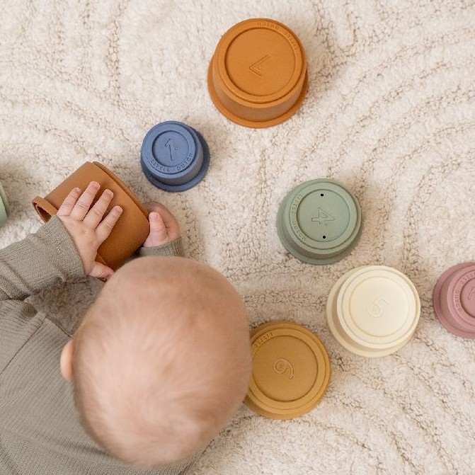 Little Dutch Kubeczki Vintage Stackable Cups 6+m