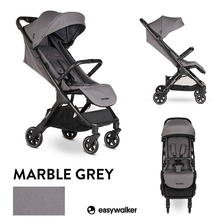 Easywalker Jackey Spacerowy Wózek Marble Grey 0+