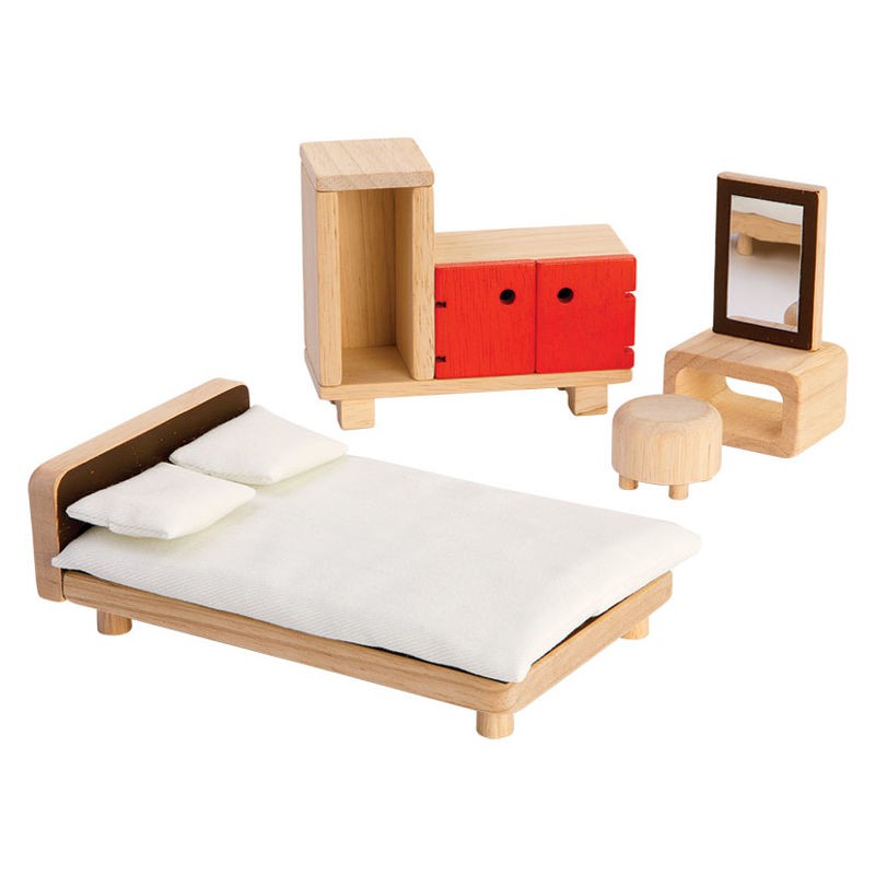 PlanToys Mebelki do sypialni dla lalek 3+