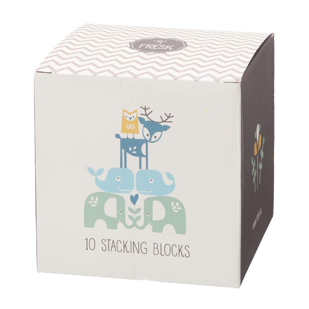 Fresk Klocki Alfabet i Cyfry Boy 1+ 10 el.