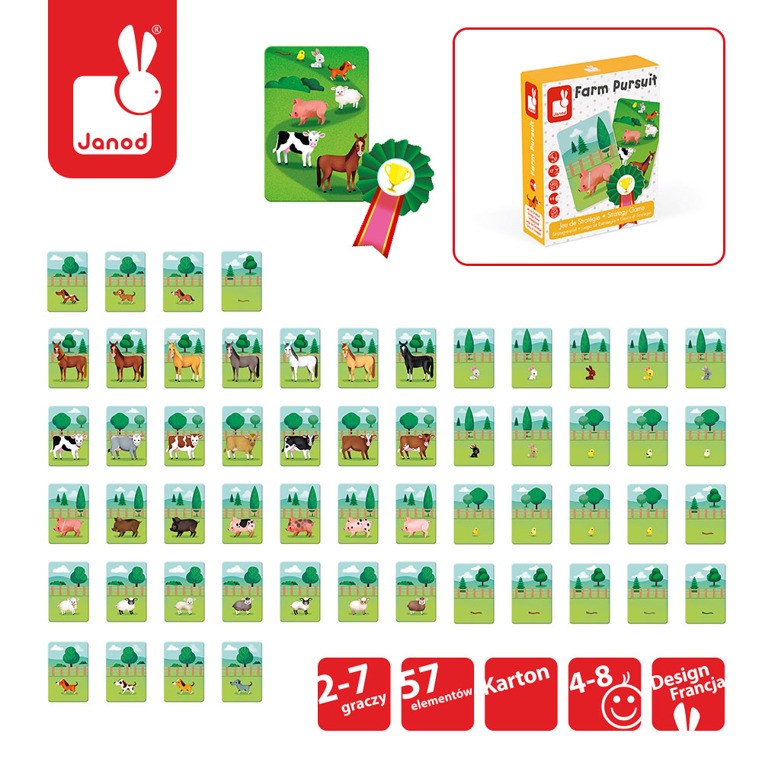 Janod Gra strategiczna Wyścig na farmie 6+