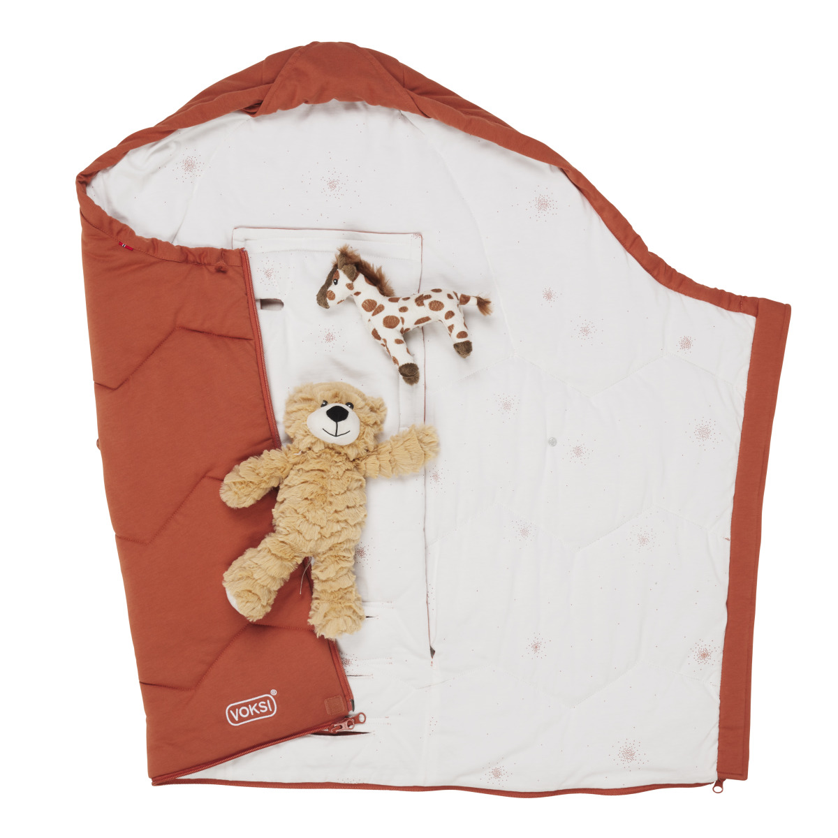 Voksi, Śpiworek  do wózka Voksi  Sky Light 0-4 lata terakota