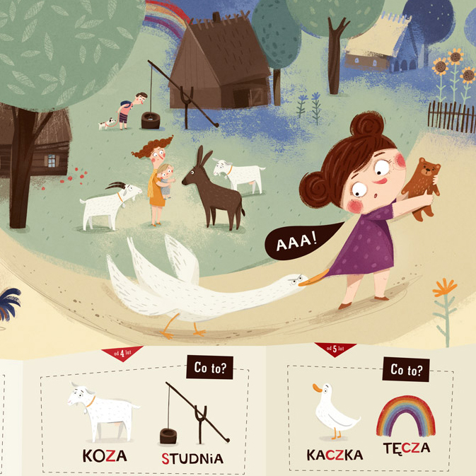 Pucio na wakacjach - Ćwiczenia wymowy 3+