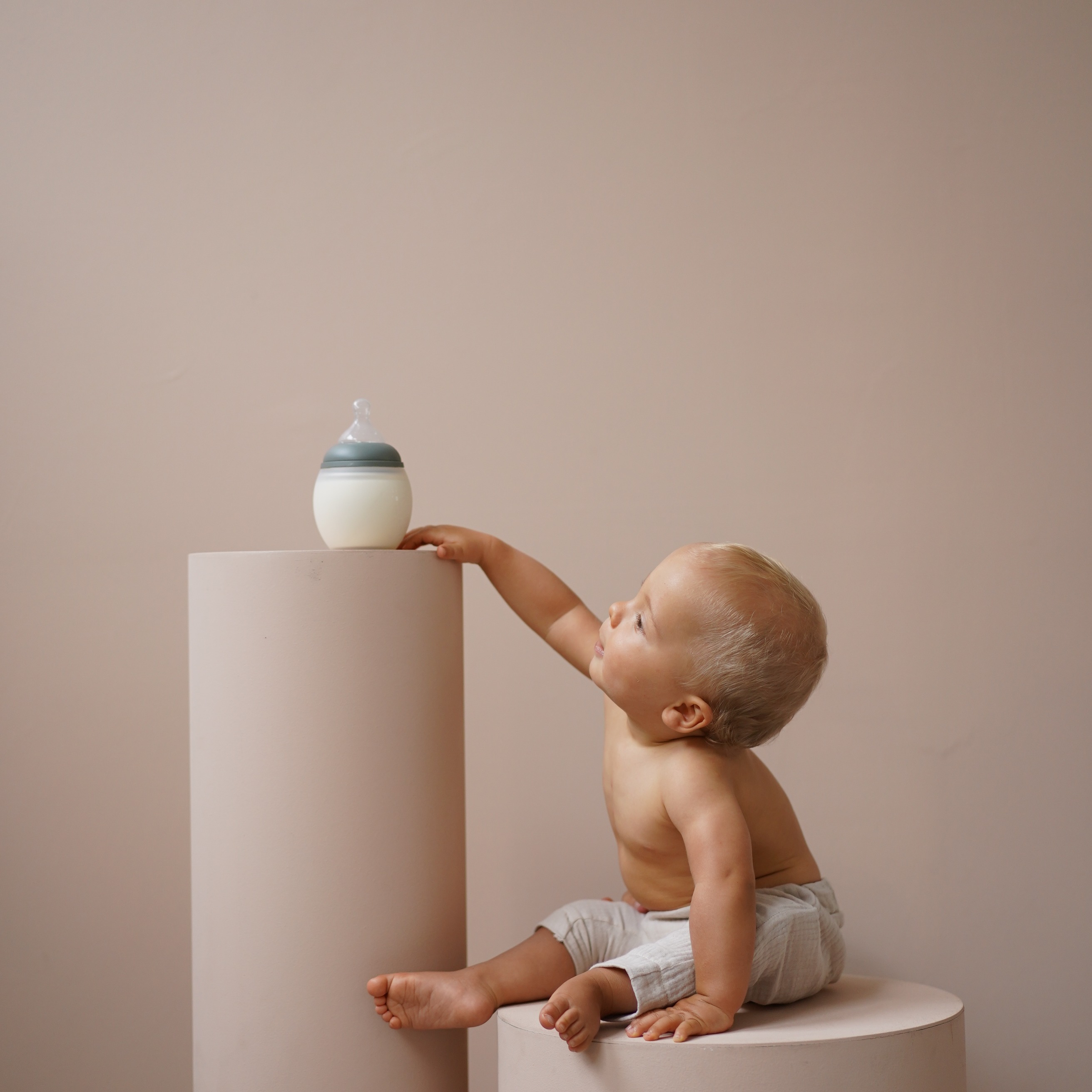 Elhee Miękka butelka antykolkowa 150ml Blue Gray