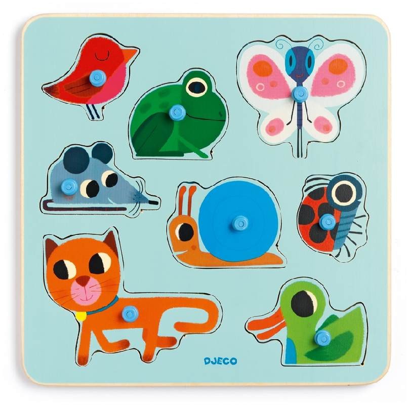 Djeco Układanka Niespodzianka w Ogrodzie 8el 12m+