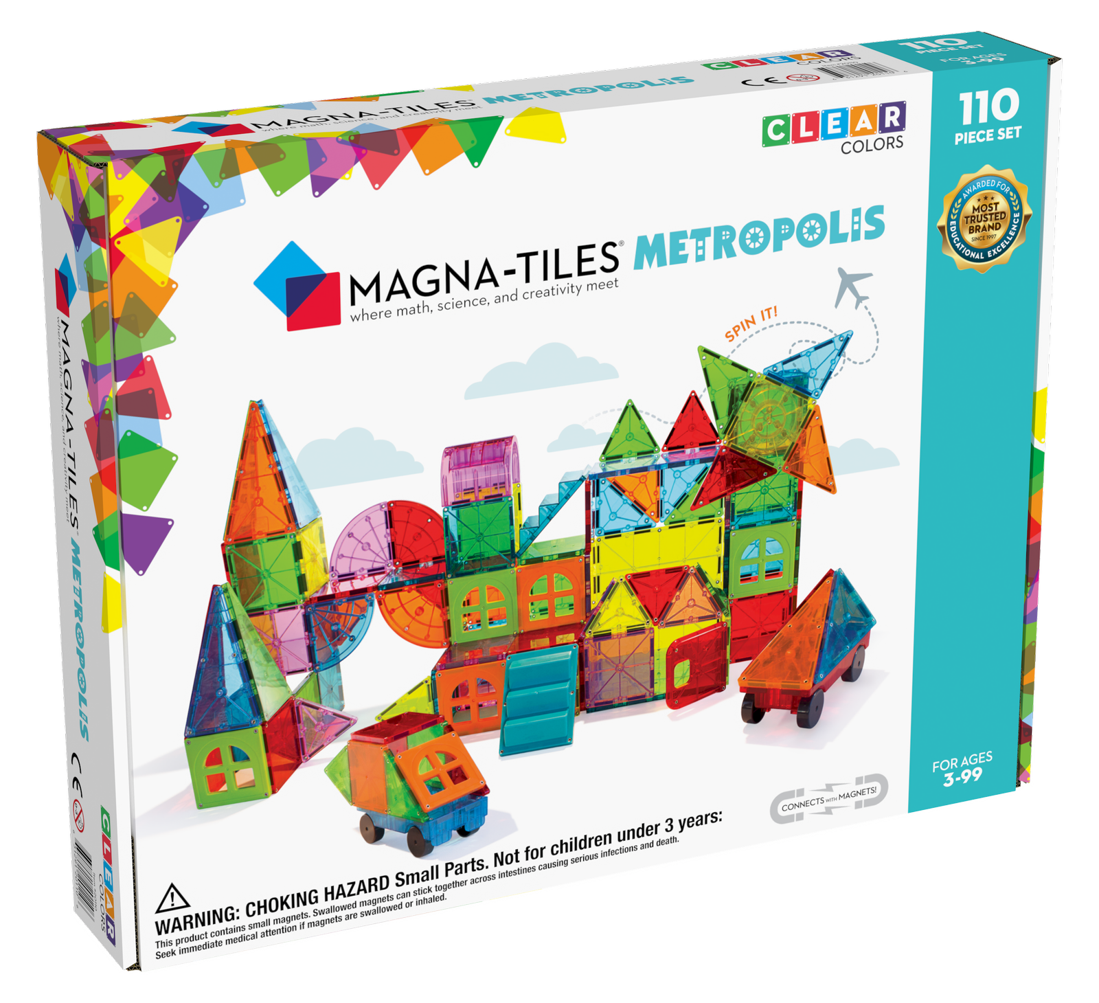 Magna-Tiles Klocki Magnetyczne Metropolis 110 el. 3+