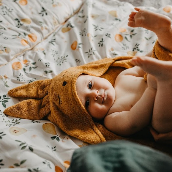 Samiboo Bambusowy ręcznik króliczek Khaki 80x80 cm