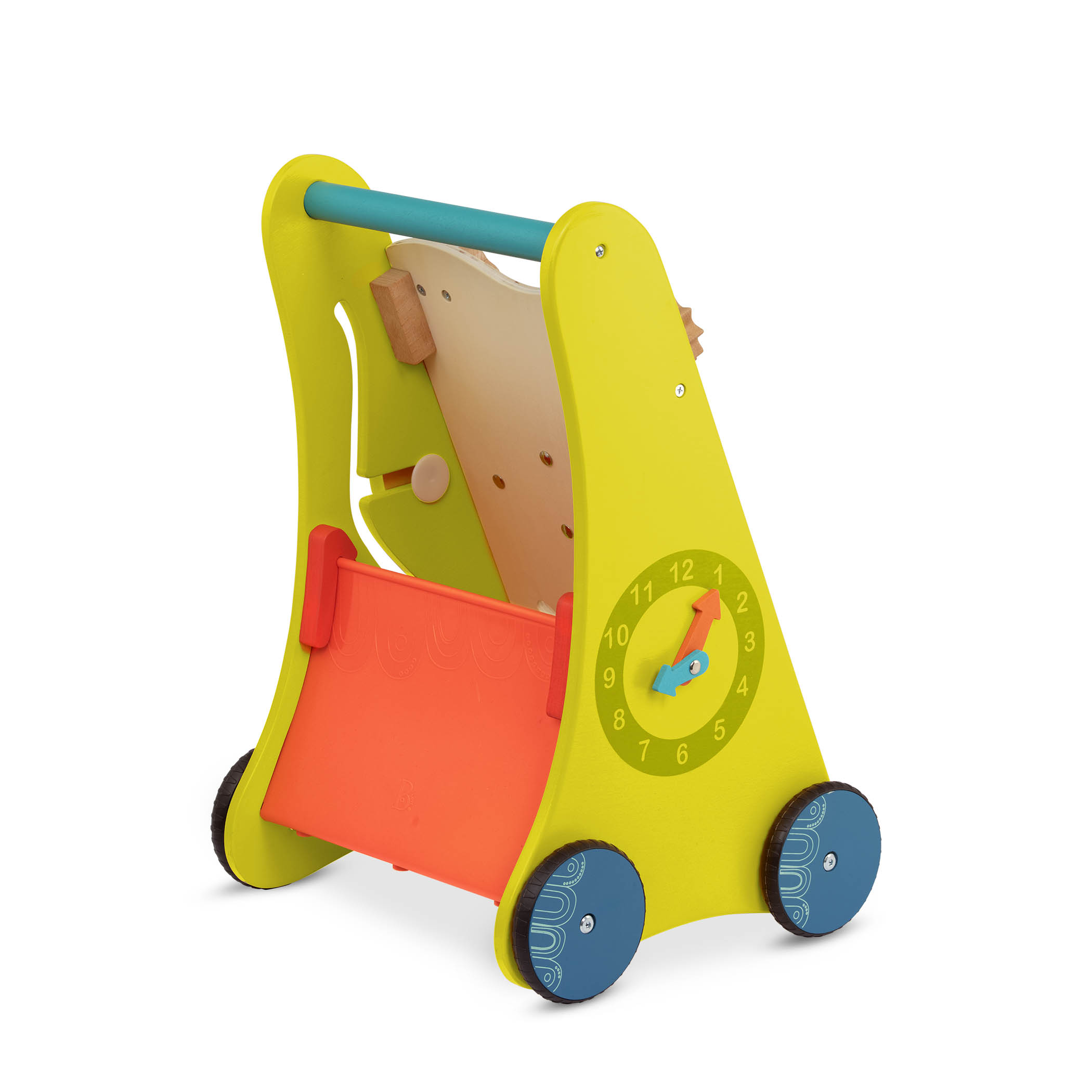 Btoys Drewniany Chodzik-Pchacz Edukacyjny Walk ‘n’ Learn 12m+