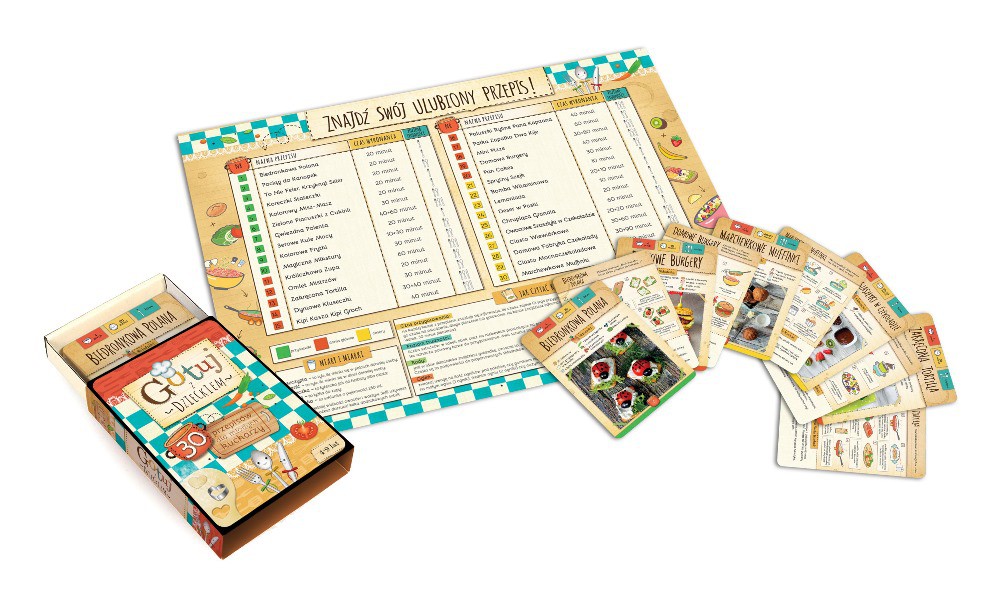 Gotuj z Dzieckiem 30 Kart Przepisów - Joanna Mentel 3+