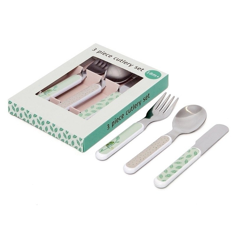 Petit Monkey Sztućce Leniwiec Stal Szlachetna 12m+