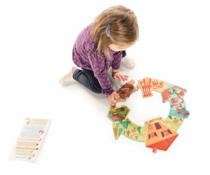 Lilliputiens Puzzle Opowiadanie Złotowłosa 3+