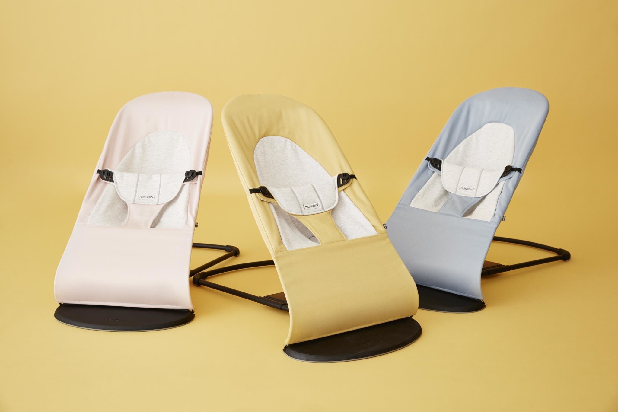 BabyBjorn Leżaczek Balance Soft Żółty/Szary 0+