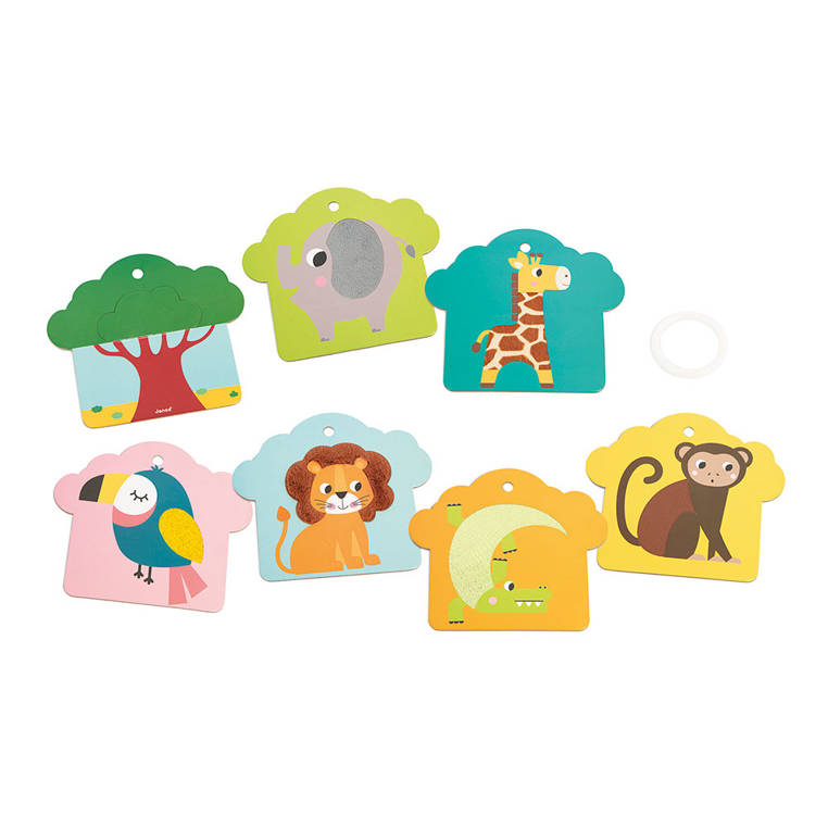 Janod, Karty sensoryczne Sawanna 7 elementów 12 m+