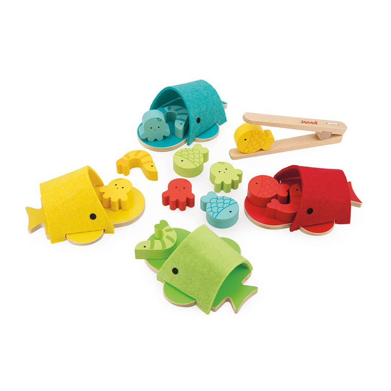 Janod Wieloryby Sortowanie Kolorów Filcowe 2+