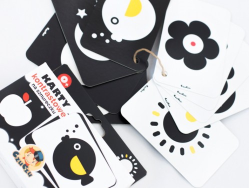 Karty Kontrastowe Czuczu 0+ miesięcy - Rozwój Wzroku