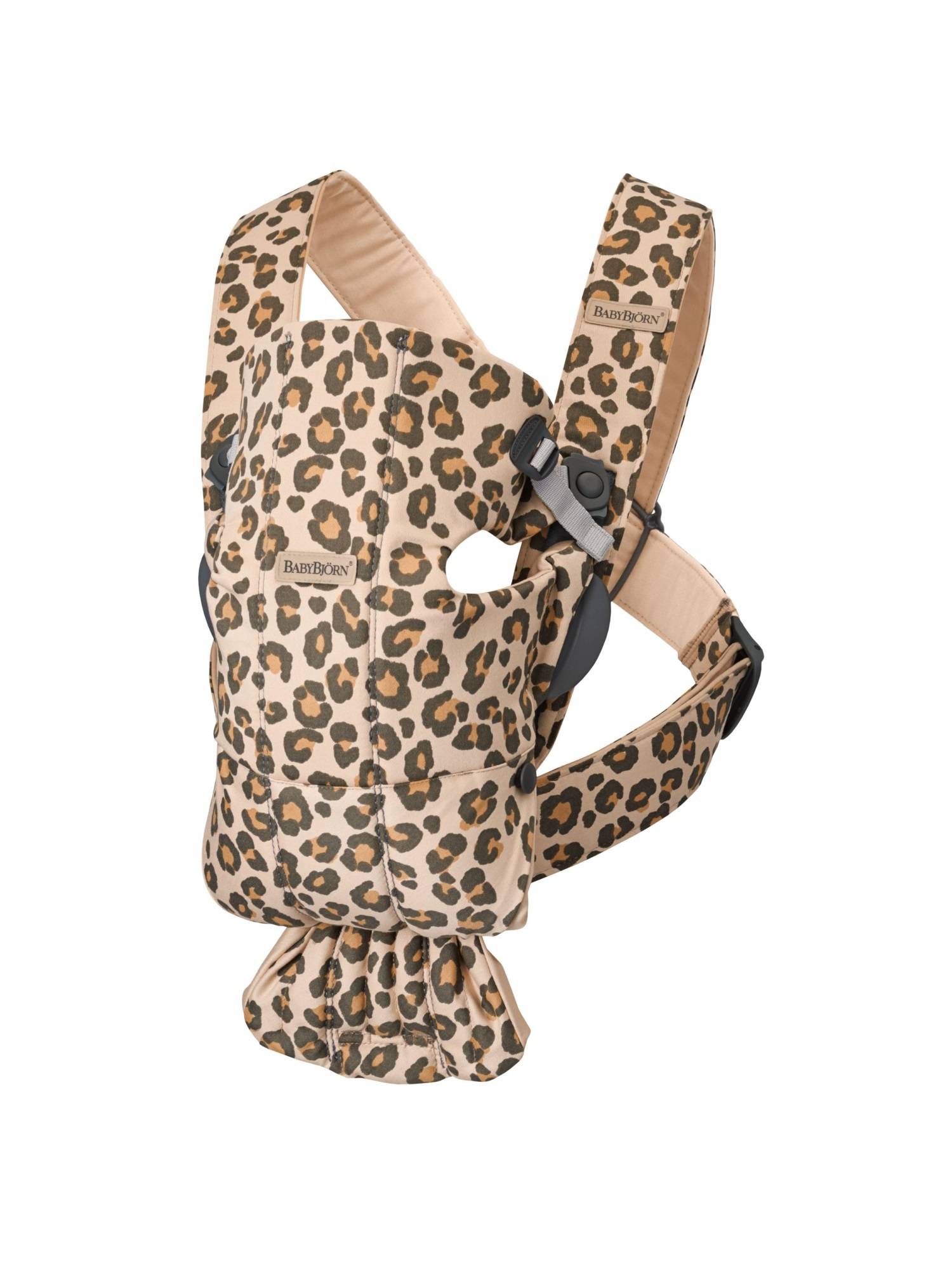 BabyBjorn Nosidełko MINI 3D Jersey Beż/Leopard 0+