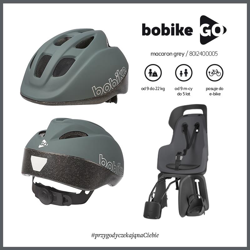 Bobike Kask dziecięcy Go  size S - GREY