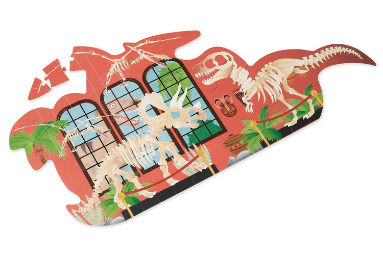 Scratch Puzzle Dwustronne XL 100el Dinozaury 5+