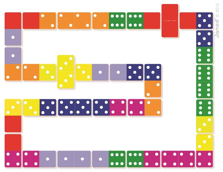 Janod Domino Dżungla XL - Gra Edukacyjna 3+