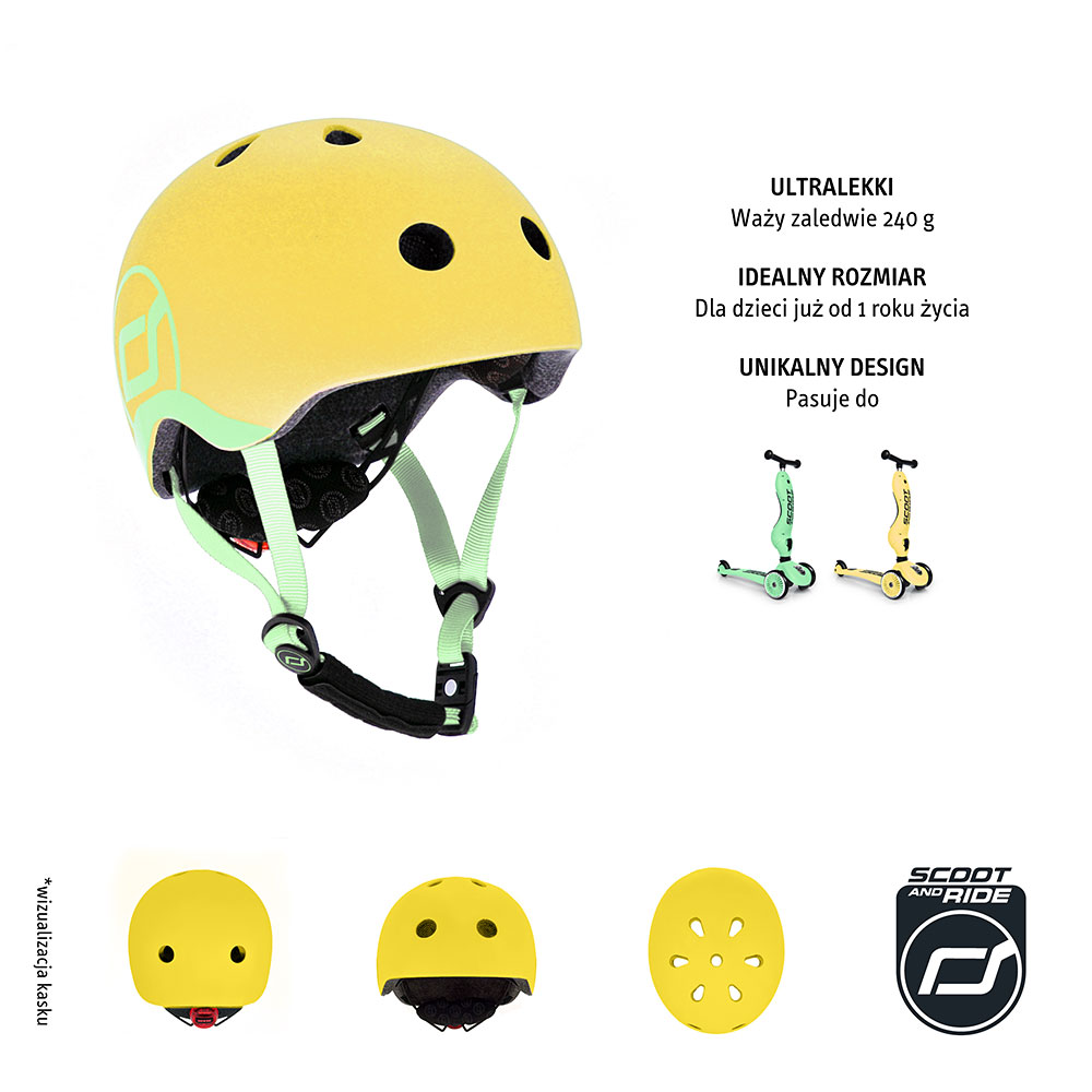 Scoot & Ride Kask XXS-S Lemon 1-5 lat