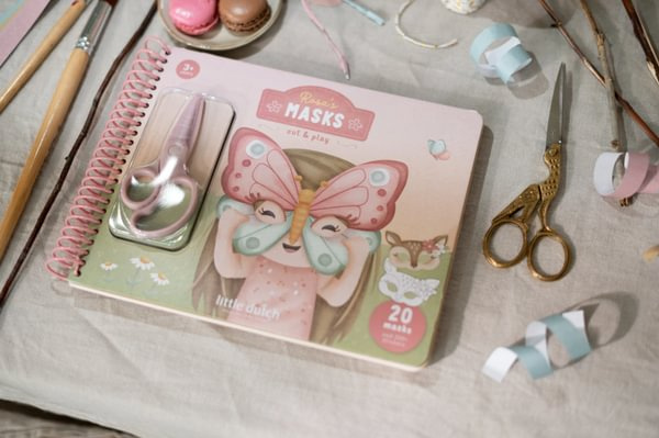 Little Dutch Kreatywny zeszyt z nożyczkami Rosa & Friends 3+