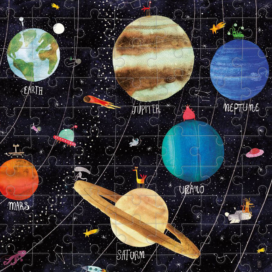 Londji Puzzle 100 el. Odkryj Planety 6+