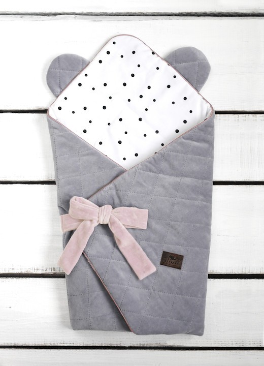 Sleepee Rożek Niemowlęcy Royal Baby Grey/Pink 0+