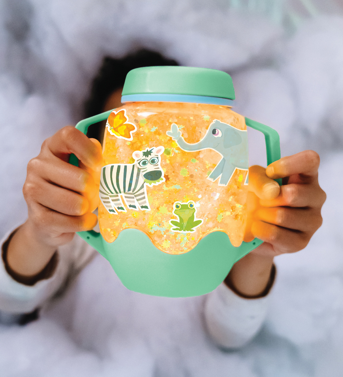 Glo Pals Zestaw Sensoryczny DIY Sensory Jar Zoo 3+ + naklejki gratis