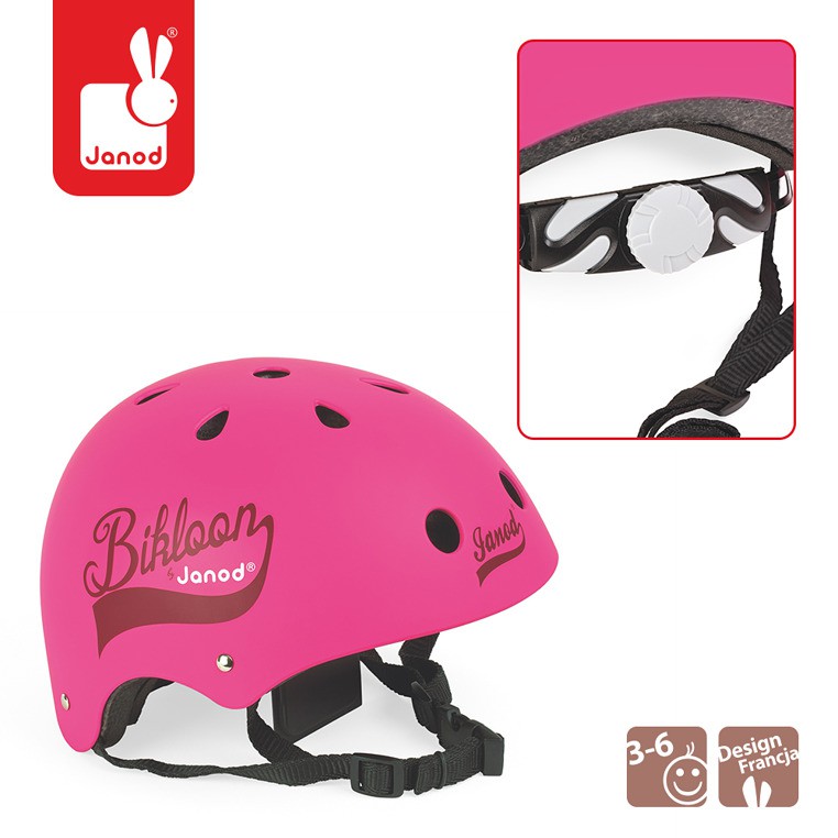 Janod Kask Różowy 3-6 lat