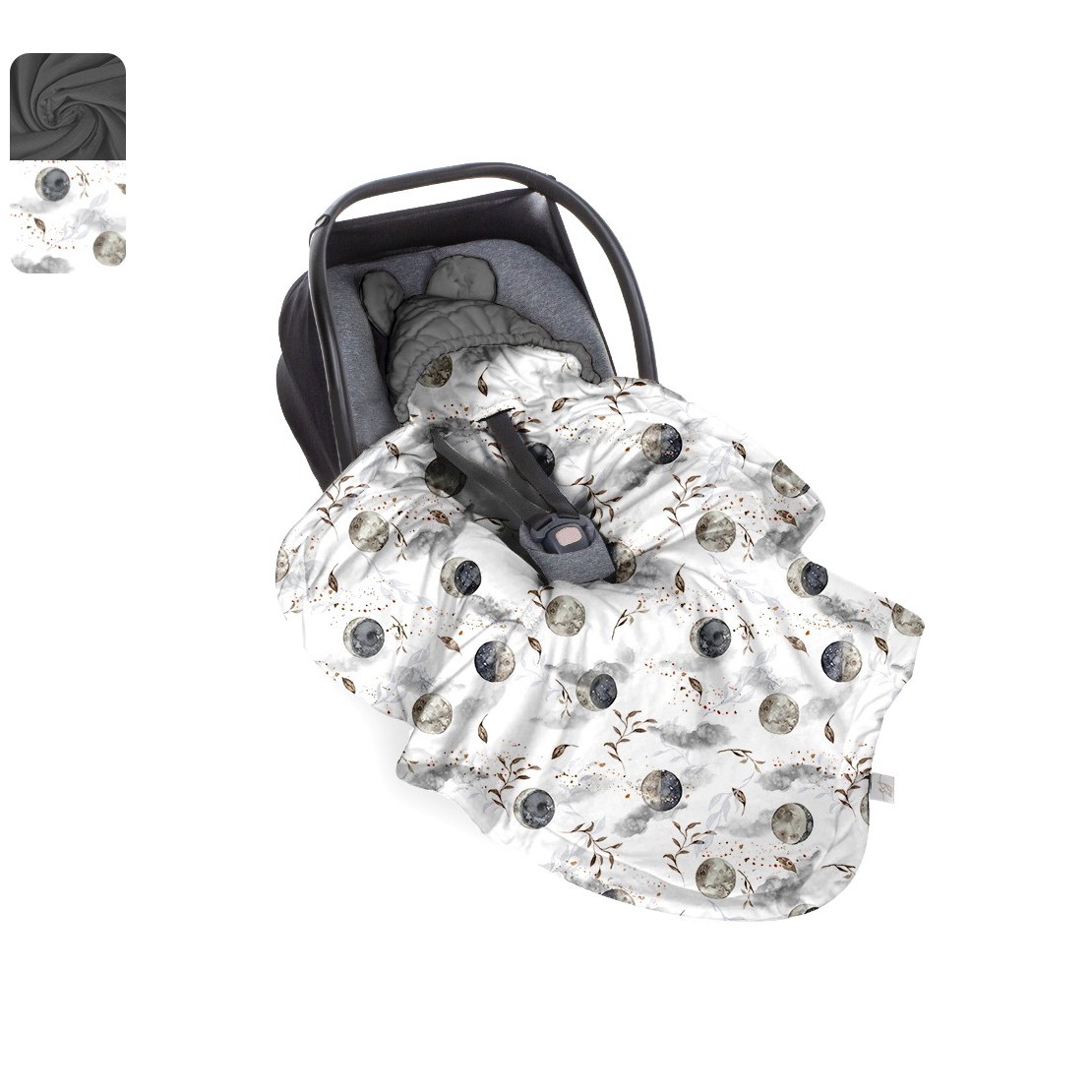 Babysteps Otulacz do fotelika Moonlight dark gray 0-12m