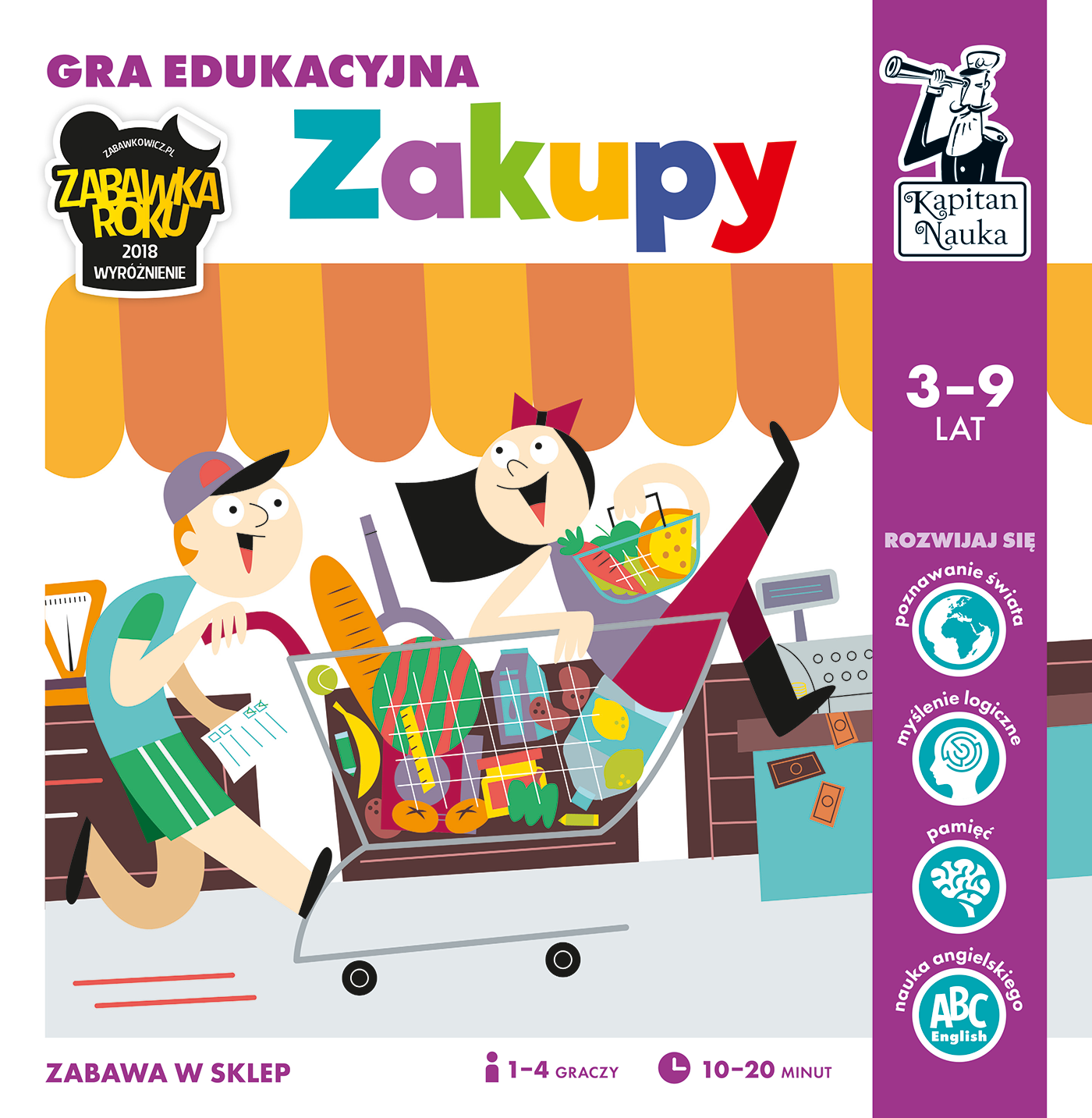 Gra edukacyjna Zakupy Kapitan Nauka 3+