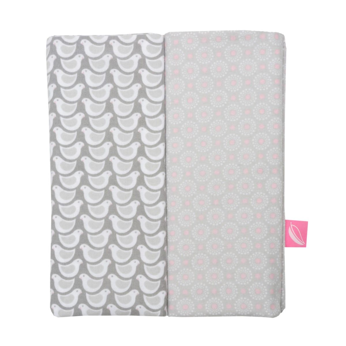 Motherhood Otulacze Flanelowe Premium 120x80 cm Szare Ptaszki