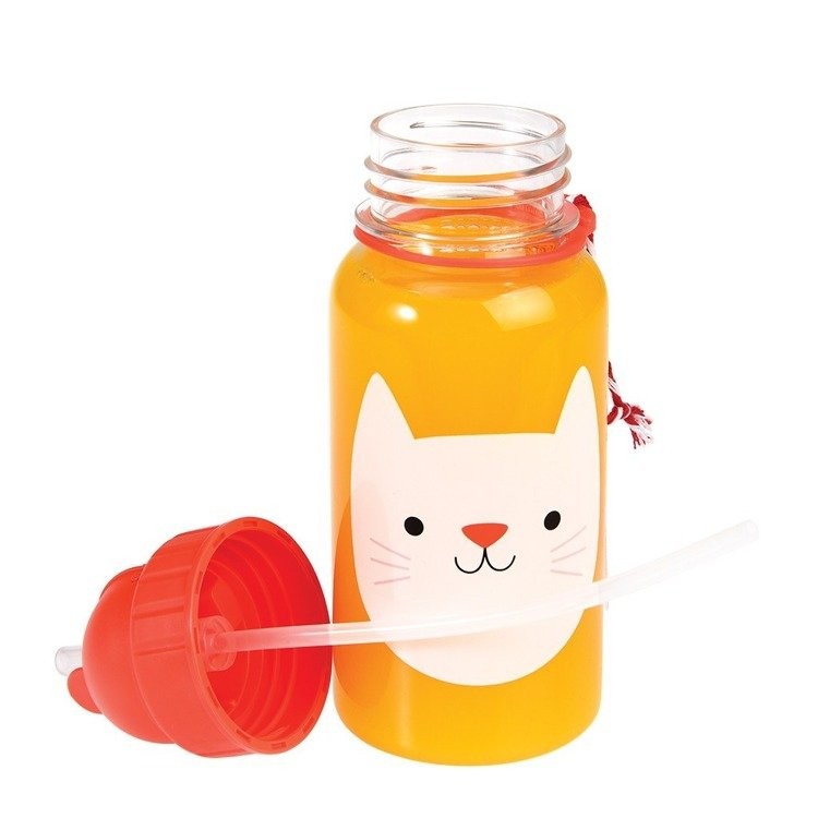 Rex Bidon Kotek 500ml z słomką dla dzieci