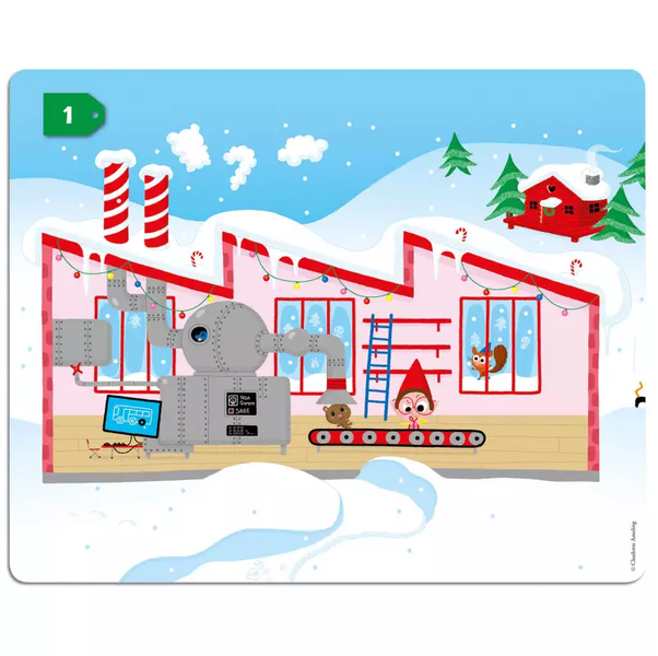 Auzou Zestaw 200 Naklejek Święty Mikołaj 3+