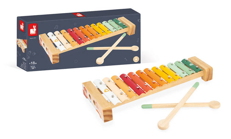 Janod Cymbałki Sunshine Metalowe 12 Tonów 18m+